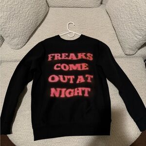 Pleasures Now Black Crewneck Sweater